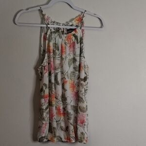 Soho Pink and Yellow Floral Tank Top Relaxed Fit